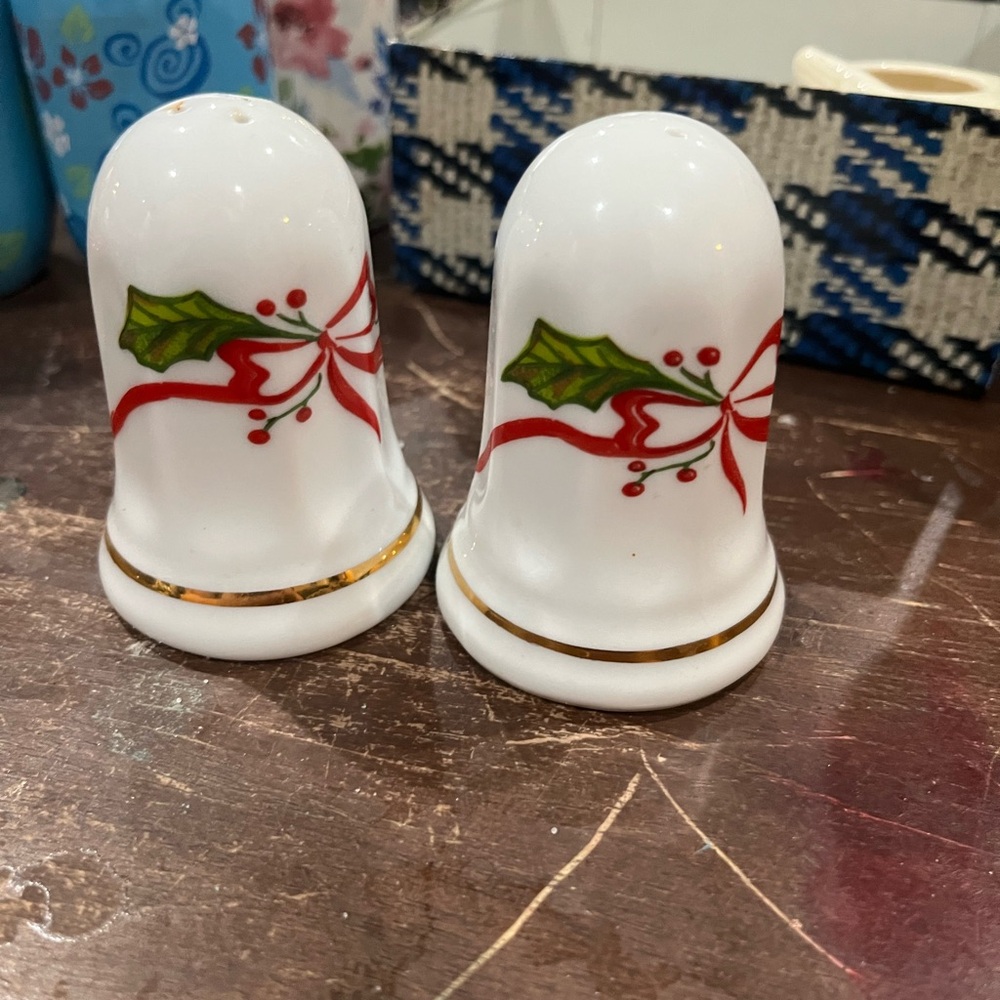 Festive Holiday Salt and Pepper Shakers